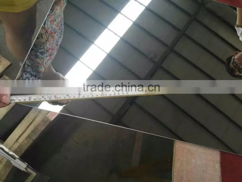 4mm glass mirror sheets, plain mirror glass, bathroom design mirror in China