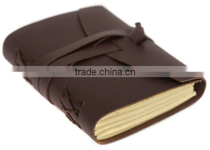Wholesale Handmade Genuine Leather Journal Diary with Strap Clasp