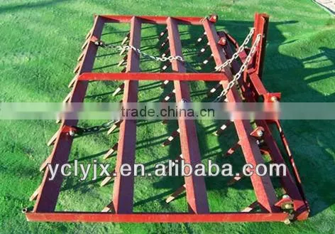 trailed drag harrow for tractor for farm
