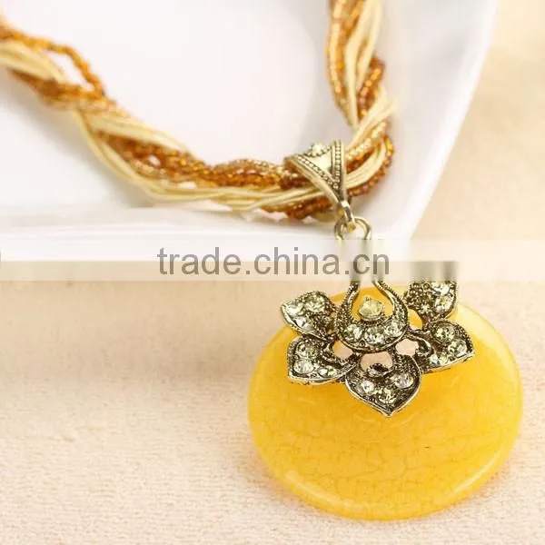 Vintage Fashion Lady Stone Necklace Wholesale