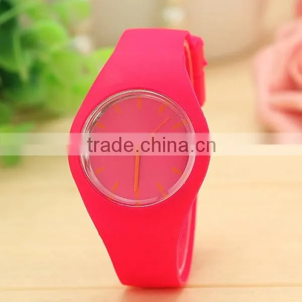 Custom Design Fashion Fruit Color Silicone Watch