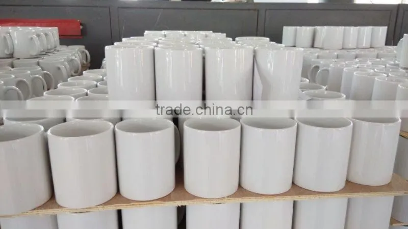 China manufacturer plain white 11oz sublimation two-tone mugs