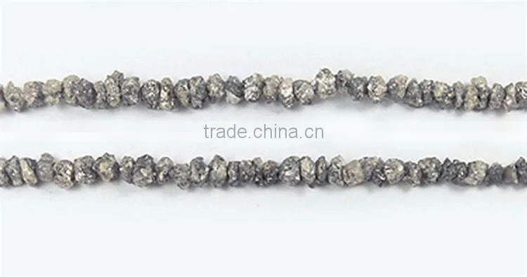 Grey Diamond Faceted Beads