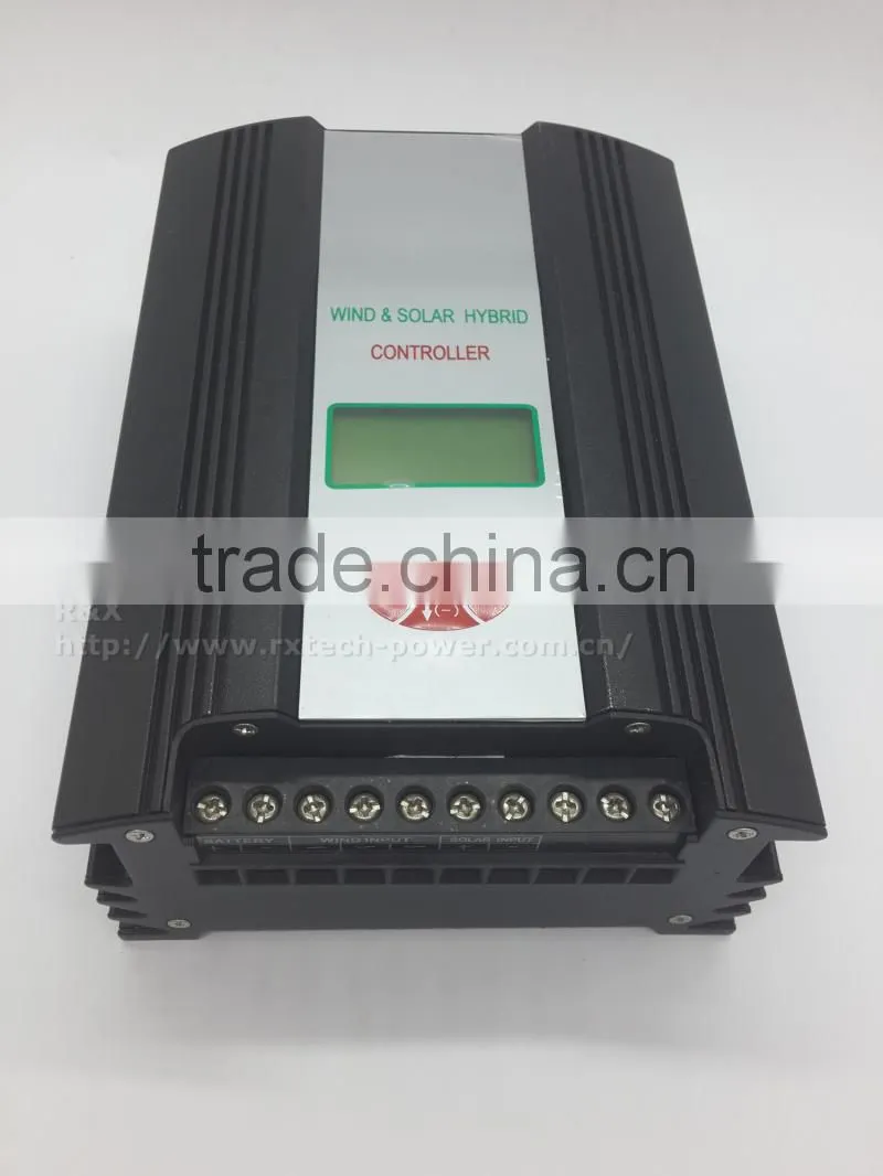 600W PWM wind solar hybrid controller with LCD display, max 900w charge controller, for max 300w solar panel and 900w windmill