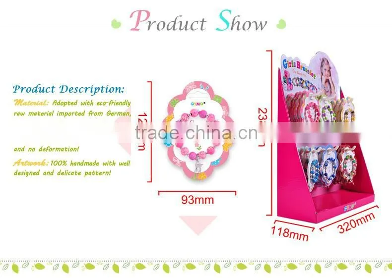 Adorable and Colorful Kids Jewelry Girls Clay Bead Bracelet