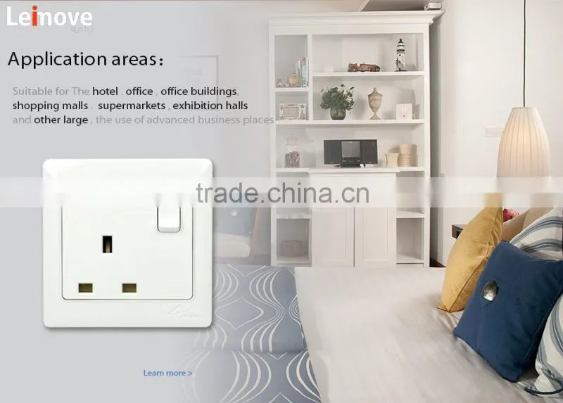 universal energy saving ac 220v wall socket with fuse