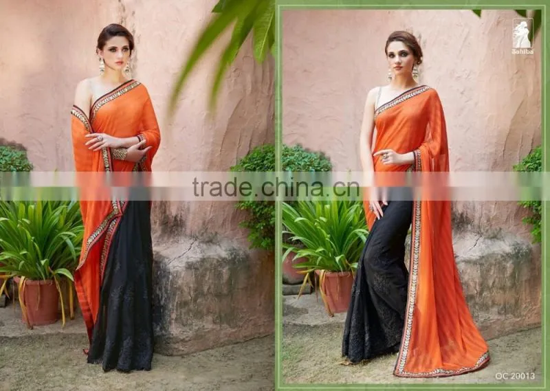 Back drop designer sarees