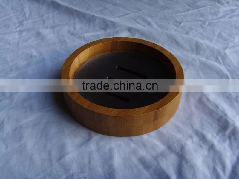 Bamboo bathroom accessories