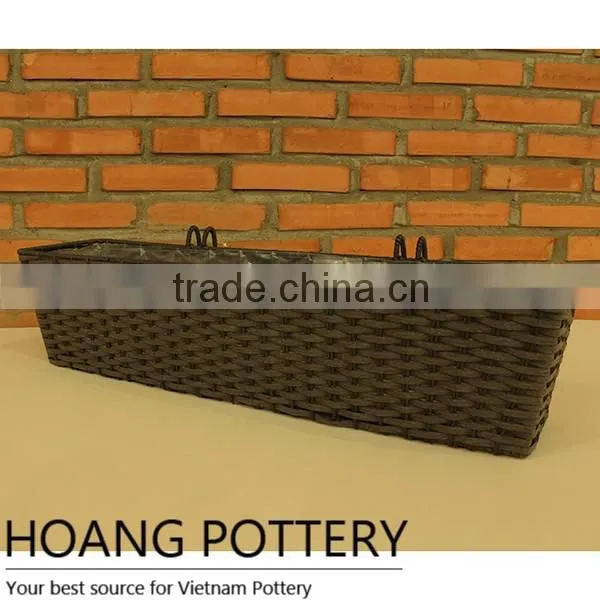Wicker Planters indoor and outdoor