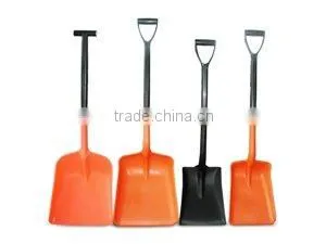 plastic red plastic snow shovel