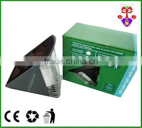 Solar Powered Sensor Light/Bright white LED Light/Super Bright Outdoor LED sensor Light