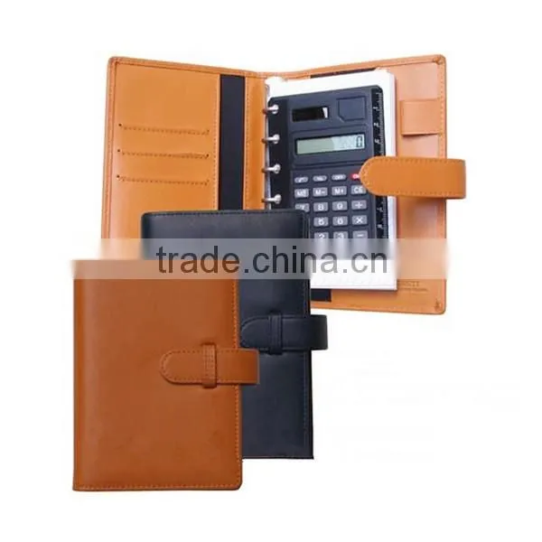 Brand ring binder A5 leather organizer