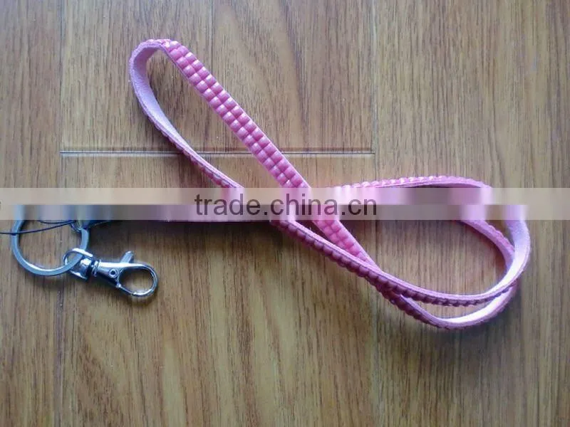 Wristlet Rhinestone Lanyard With Keychain