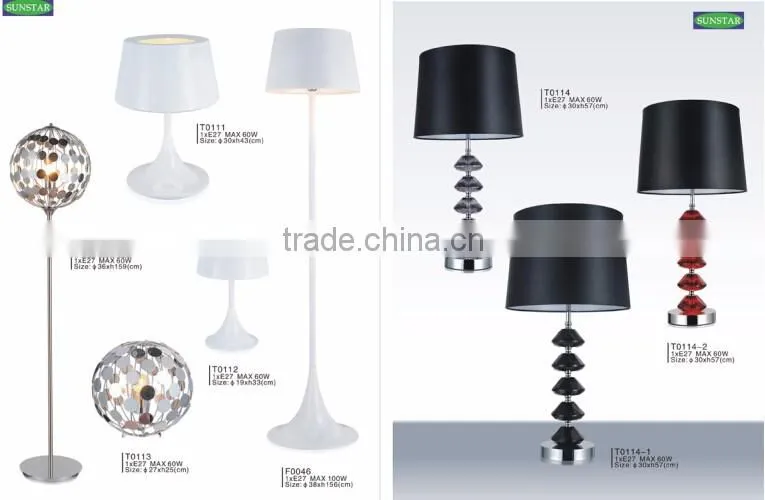 Antique Crystal Chandelier Floor And Table Lamp Sets Lights