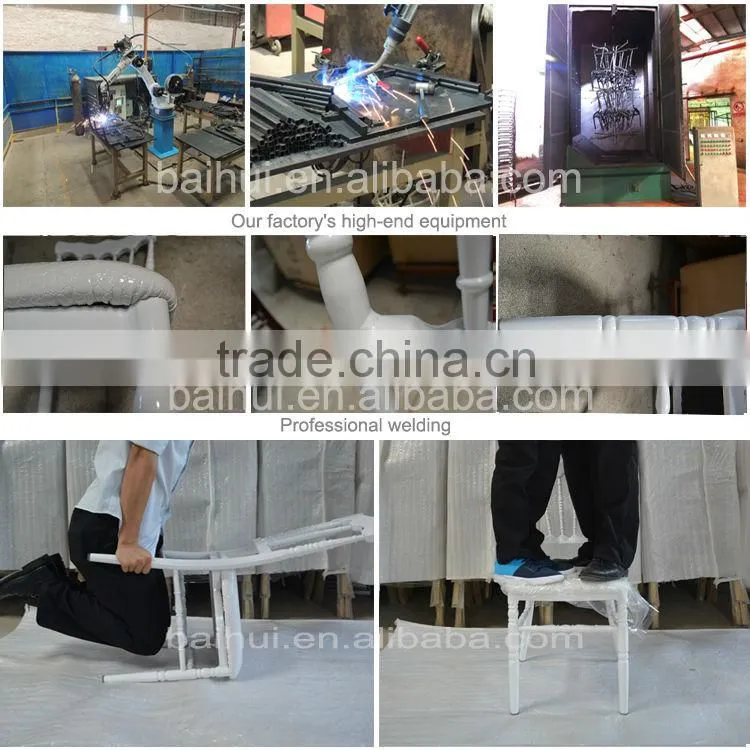 Wholesale white Wedding resin upholstered chiavari chair Napoleon chair