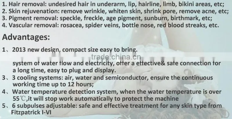 The most advanced IPL hair removal machine for hair removal and skin care with best price