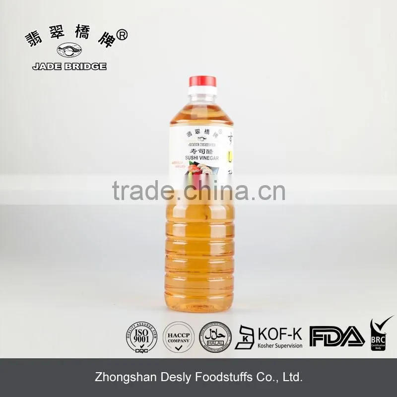 Chinese natural brewed bulk sushi vinegar 1L natural brewed plastic bottle