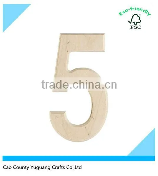 Custom Carved Wood Number