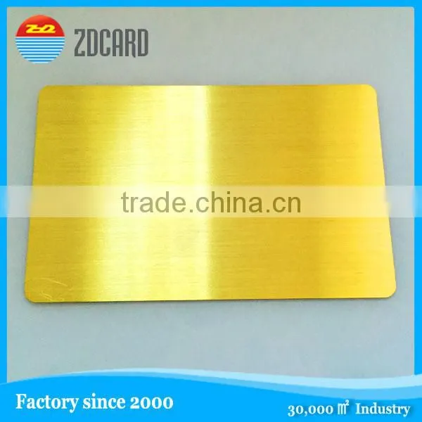 blank customized design good quality metal card