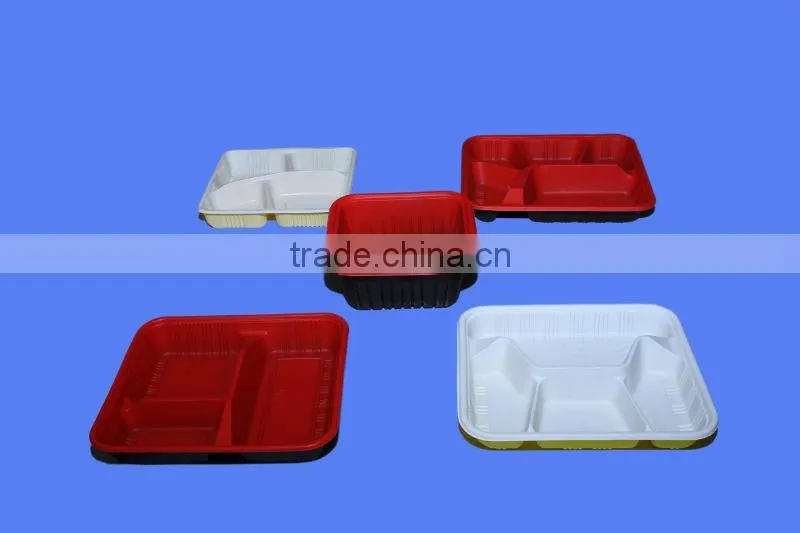 biodegradable disposable plastic take away food box making machine