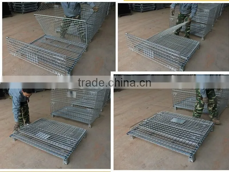 Most Popular Steel Foldable Mesh Wire Storage Cage