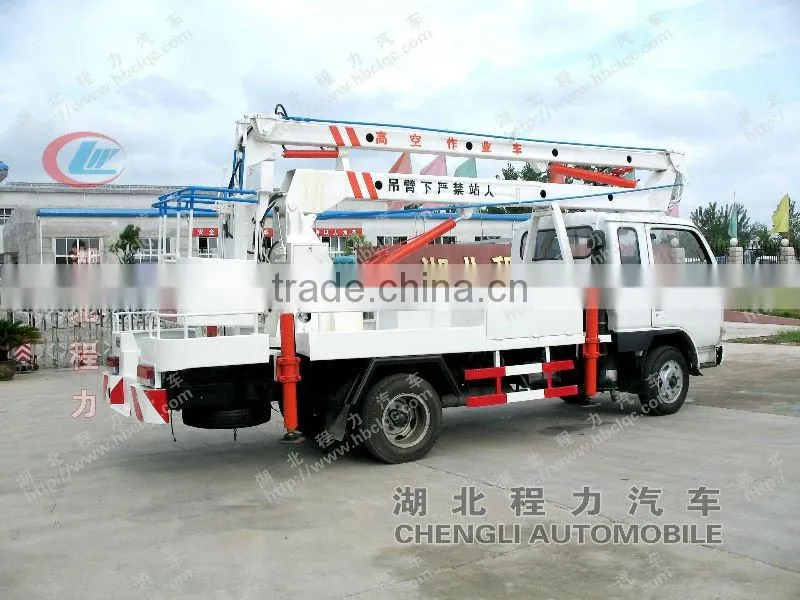 Dongfeng 4*2 telescopic bucket truck for sale