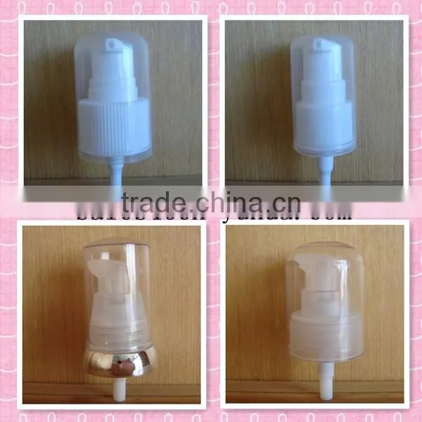 high quality Yuyao Yuhui 18/410 plastic treatment pump plastic cream pump for women use