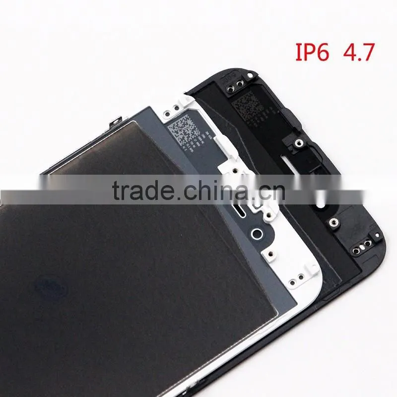 for iphone 6 glass with frame close to original green film glass with logo higher frame