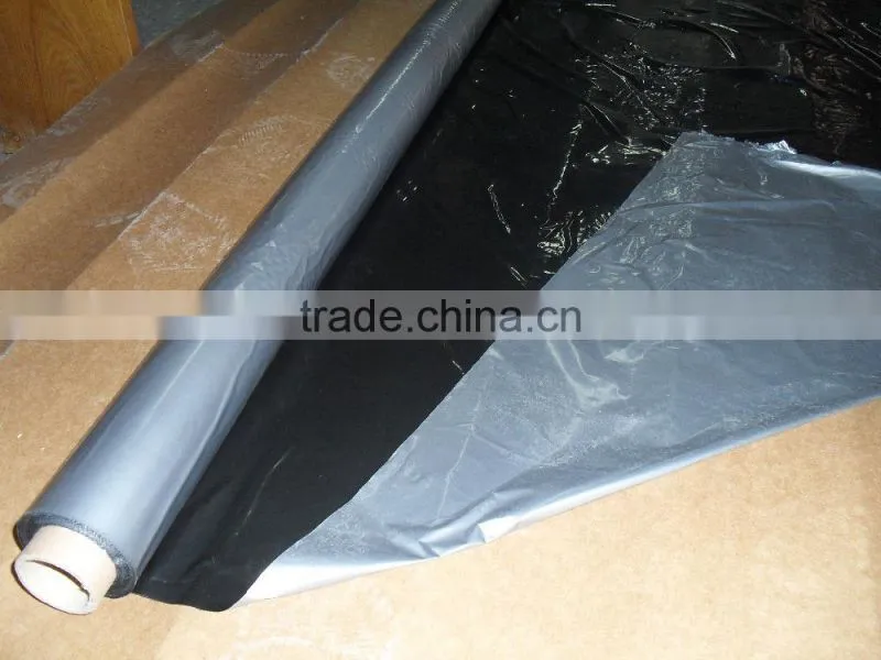 pe black & silver agriculture mulch film/black & silver mulch film with hole