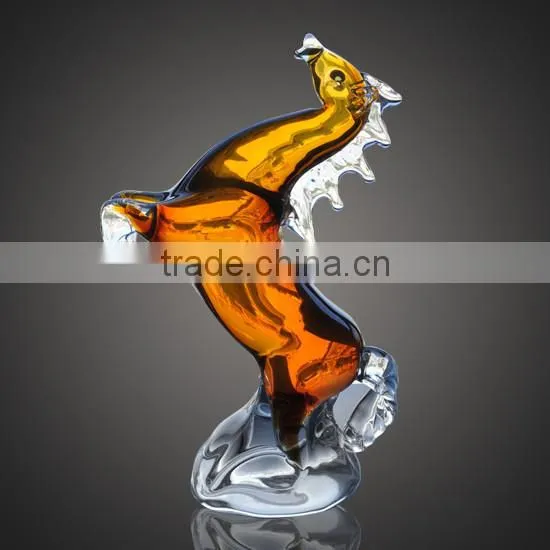 hand made craft miniature decorative lifesize glass horse decoration