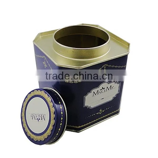 pure natural milk powder tin box Octagon shape