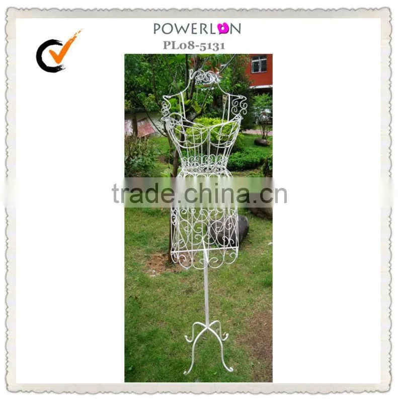 Powerlon antique white coat rack stand