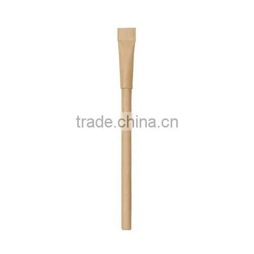 Feature recycled paper pen with paper pouch