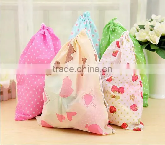 Q1117 Travel Portable Rope pulling dust bag for shoes