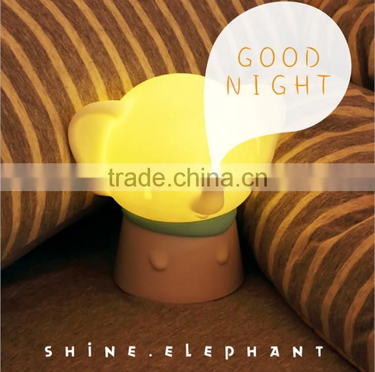 Newest Arrival Elephant Tourch Induction Night Lamp, USB Power Supply Lighting