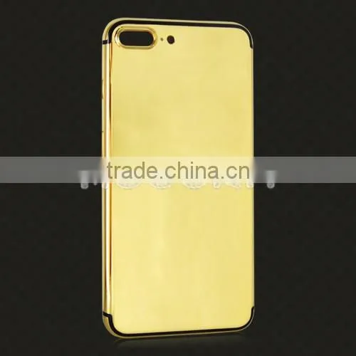 New gold/rose gold/platinum back cover for iPhone 7 plus mirror gold housing
