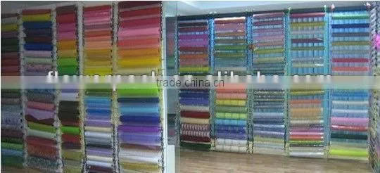 The design of beautiful organza fabric wedding, home decoration/Organza floral wrapping and packaging roll/floral packaging