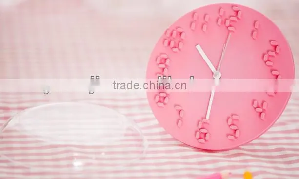 Supply Circular fashion desktop alarm clock