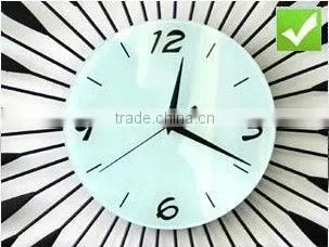 Make hanging metal wall clocks