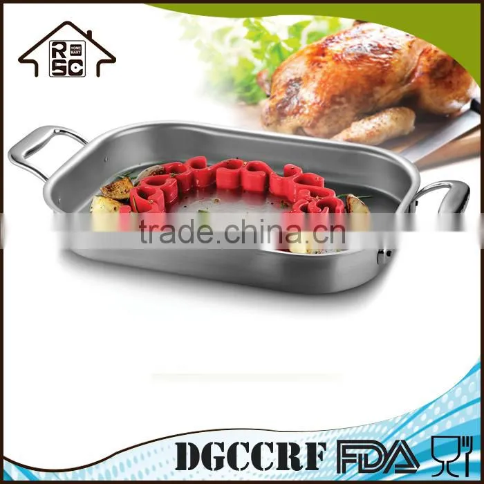 NBRSC Reusable 100% Food Grade Kitchen Silicone Chicken Roasting Rack