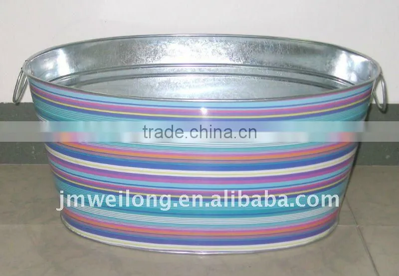 Party tub with Stainless Steel Rim