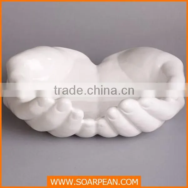 Creative Fiberglass Hand-shaped Vase for Decoration