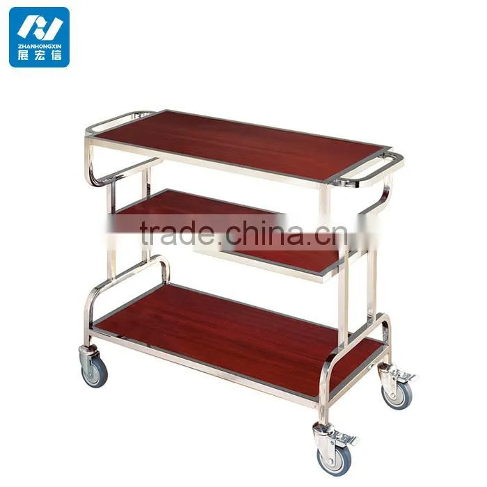 Quality and good price restaurant liquor service trolley
