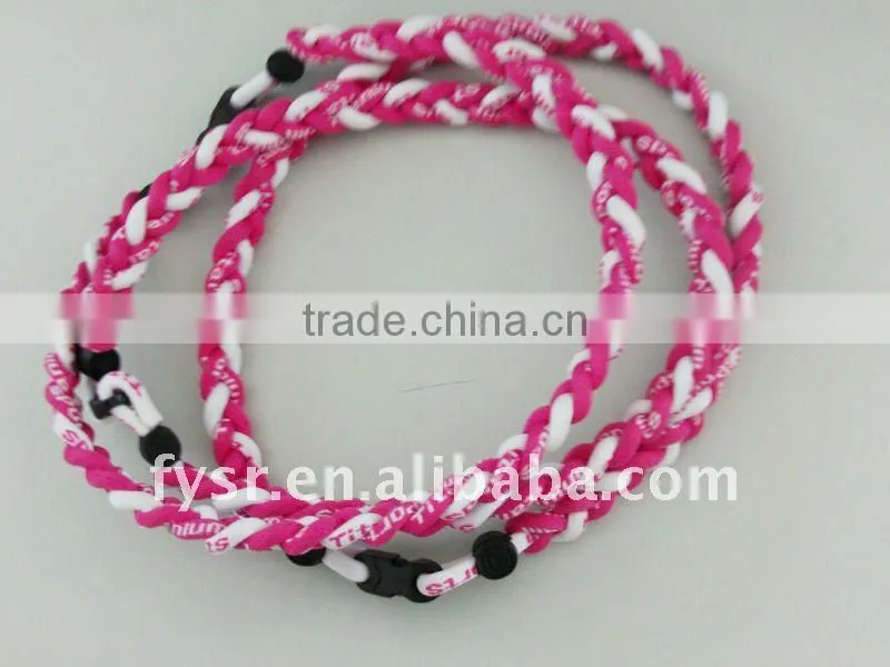 Power Titanium Sports Necklaces custom titanium necklace