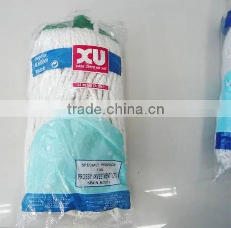 cotton/polyster mops with metal socket