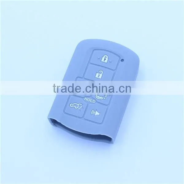 7 buttons silicone car key case, key jackets for toyota. silicone car key cover