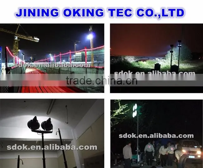 Hot selling construction light tower generator,mobile light tower
