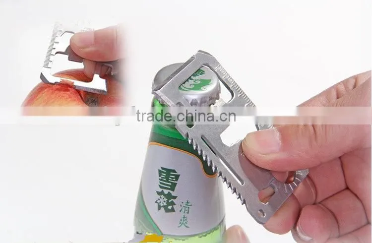 2016 Multifunction indoor & outdoor camping credit card knife