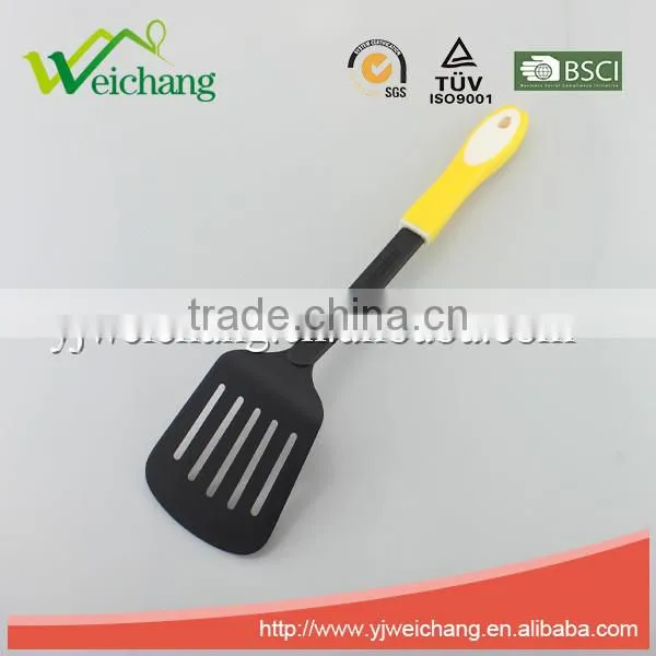 WCA198 Premium Nylon utensils SLOTTED TURNER Cooking Utensil Gadgets Set with PP handle (Multi-color)