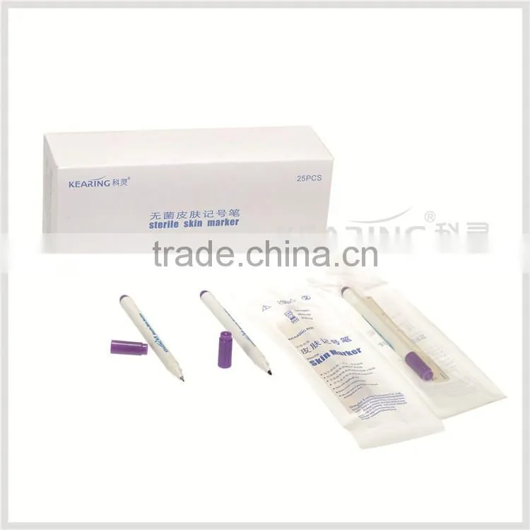 Kearing one - off Violet Skin Surgical Marker / Fine Tip Skin Marker ( 0.5mm ) with Sterile Package bag # SM05